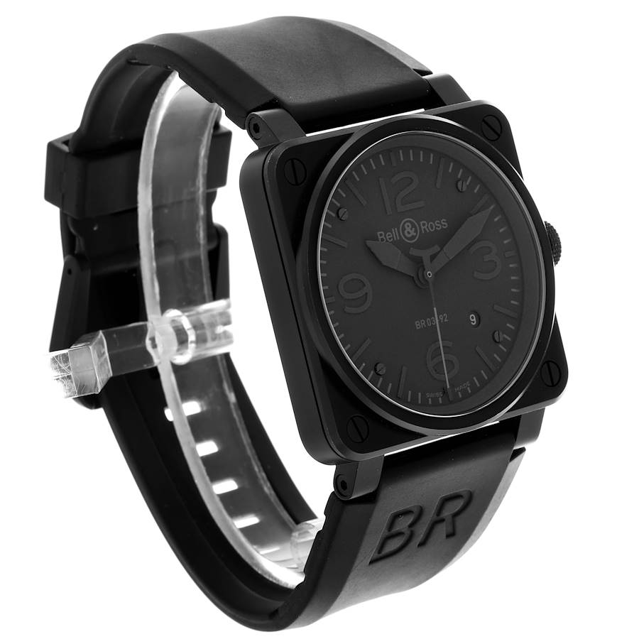 Luxury-inspired Bell & Ross Aviation Black Dial PVD Steel Mens Replica Watches BR0392 — image 3