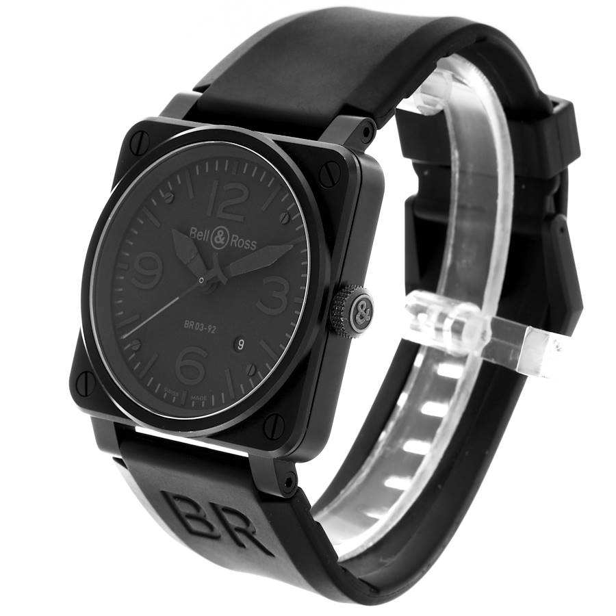 Luxury-inspired Bell & Ross Aviation Black Dial PVD Steel Mens Replica Watches BR0392 — image 4