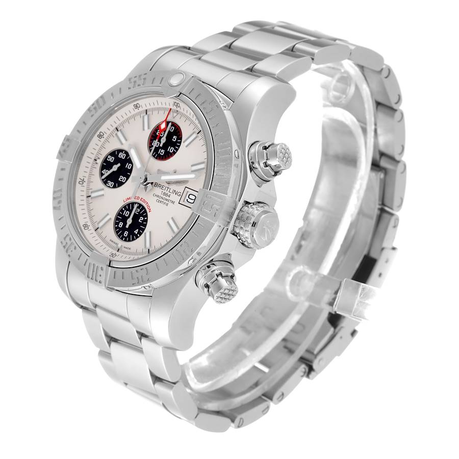 Must-have Breitling Avenger II White Dial Steel Mens Replica Watches A13381 — image 4
