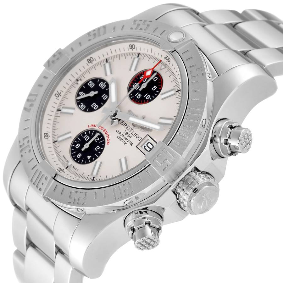 Must-have Breitling Avenger II White Dial Steel Mens Replica Watches A13381 — image 5
