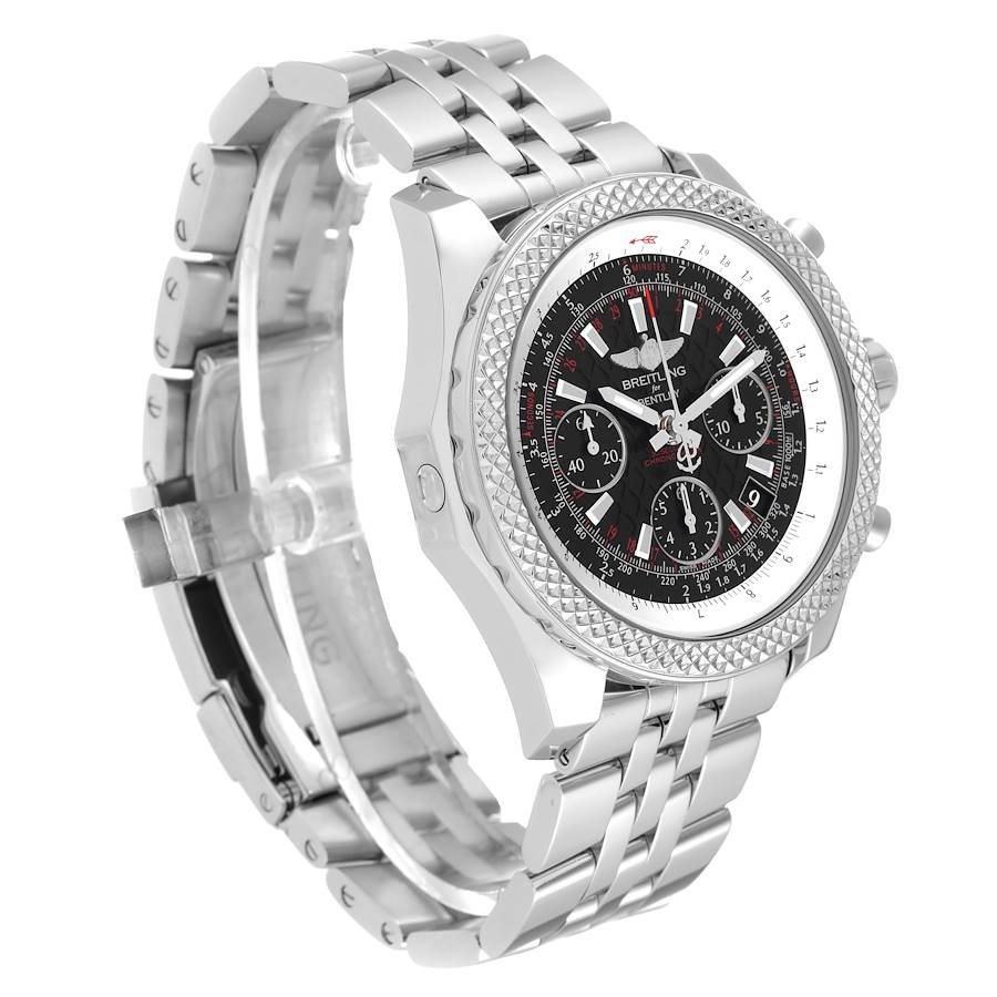 Understated Breitling Bentley B06 Black Dial Chronograph Steel Mens Watch AB0612 — image 3