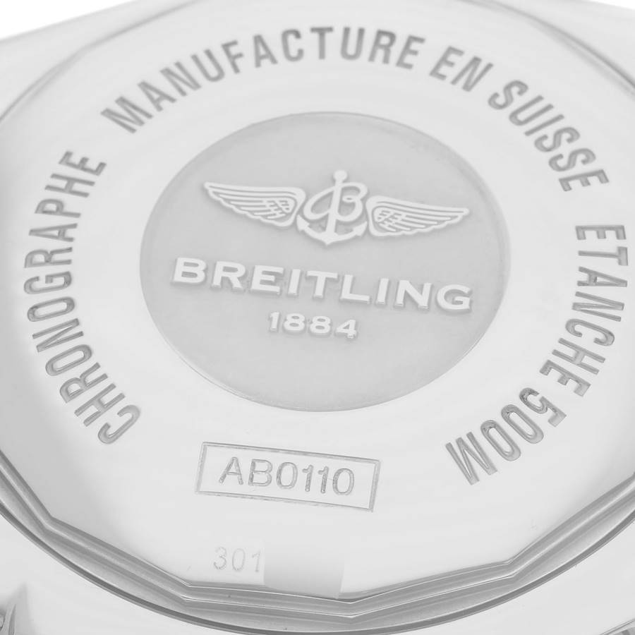 Reasonably Priced Breitling Chronomat 01 Mother of Pearl Diamond Dial Steel Mens Watch AB0110 — image 6