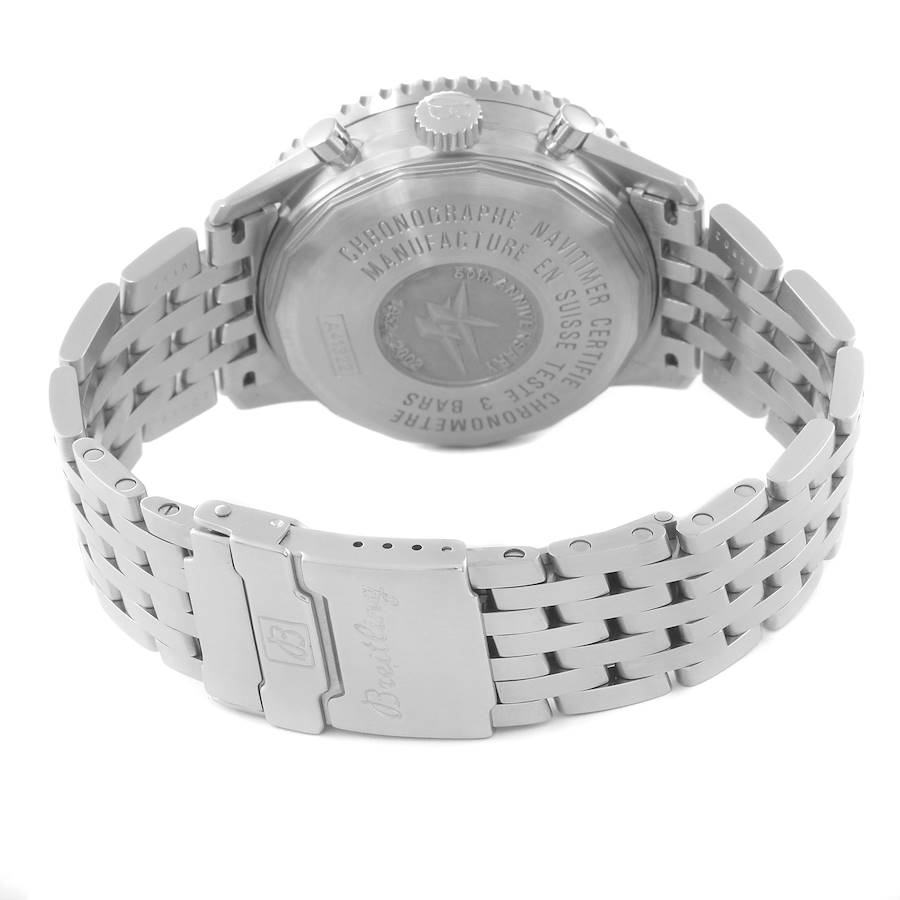 Upscale Breitling Navitimer 50th Anniversary Silver Dial Mens Watch A41322 — image 7