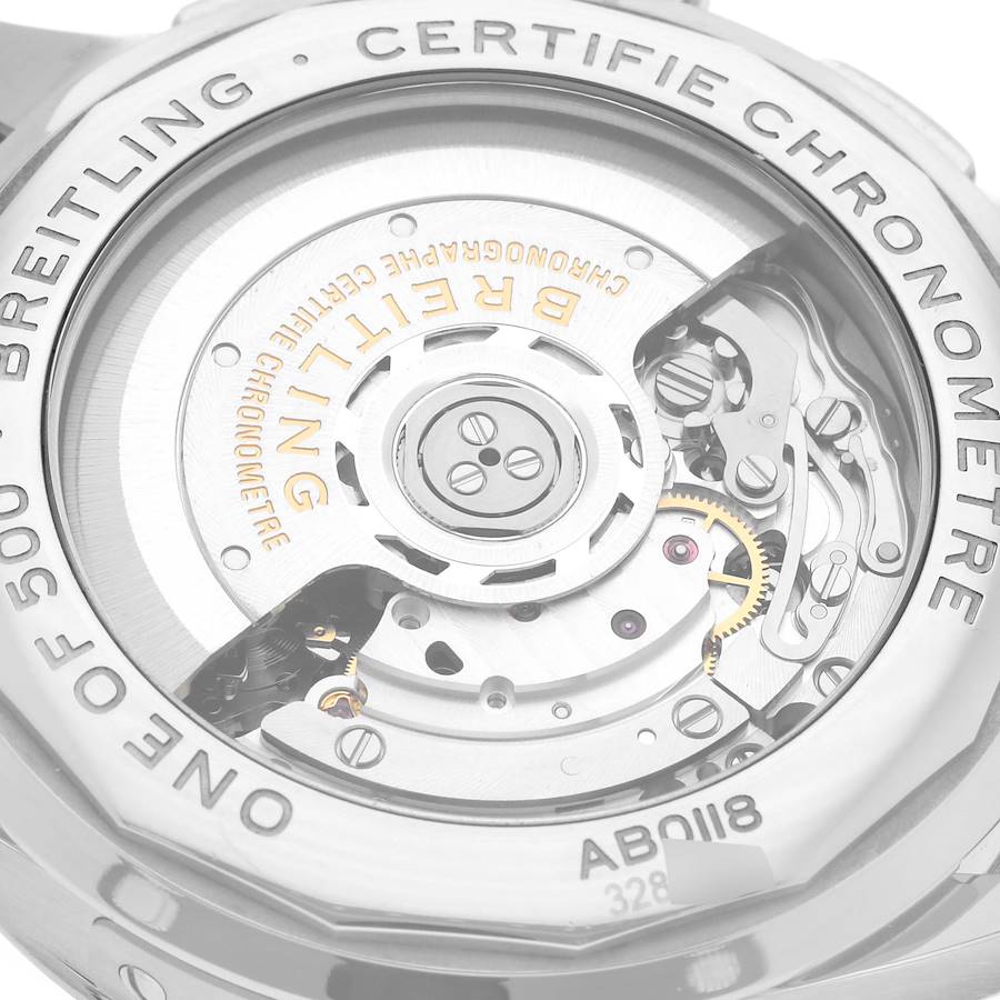 Accurate Breitling Premier B01 Chronograph Grey Dial Steel Mens Replica Watches AB0118 — image 5