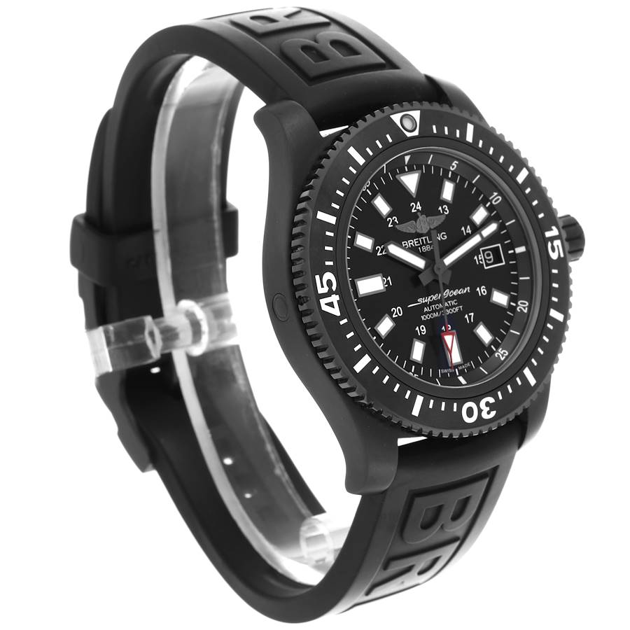 Distinctive Breitling Superocean 44 Black DLC Steel Mens Watch M17393 — image 3