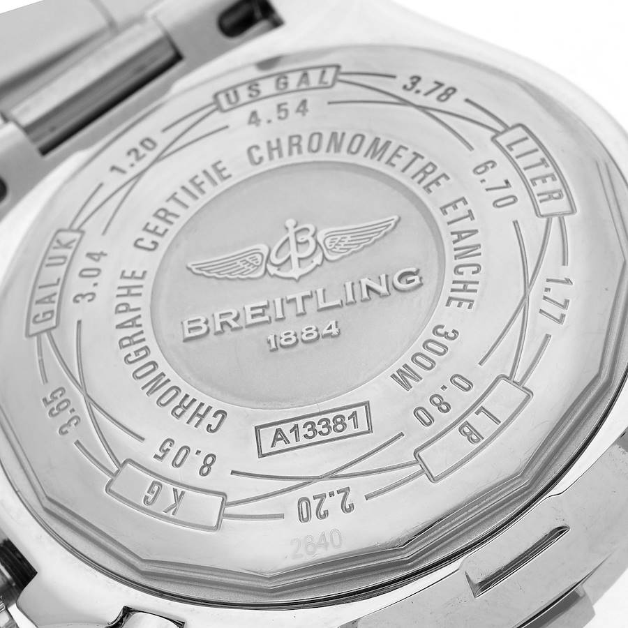 Beautiful Replica Breitling Avenger II Blue Dial Steel Mens Watch A13381 — image 6
