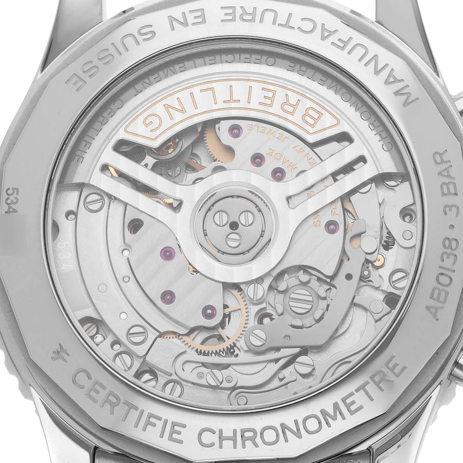 Exceptional Replica Breitling Navitimer B01 Blue Dial Steel Mens Watch AB0138 — image 6