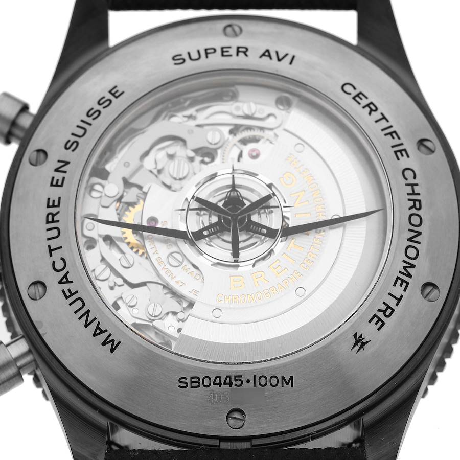 Limited-edition Replica Breitling Super AVI B04 Chronograph GMT 46 Ceramic Mens Watch SB0445 — image 6