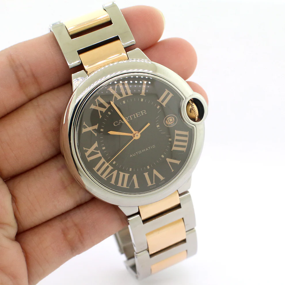 Quality Cartier Ballon Bleu 42mm 2-Tone Rose Gold Steel Watch — image 3