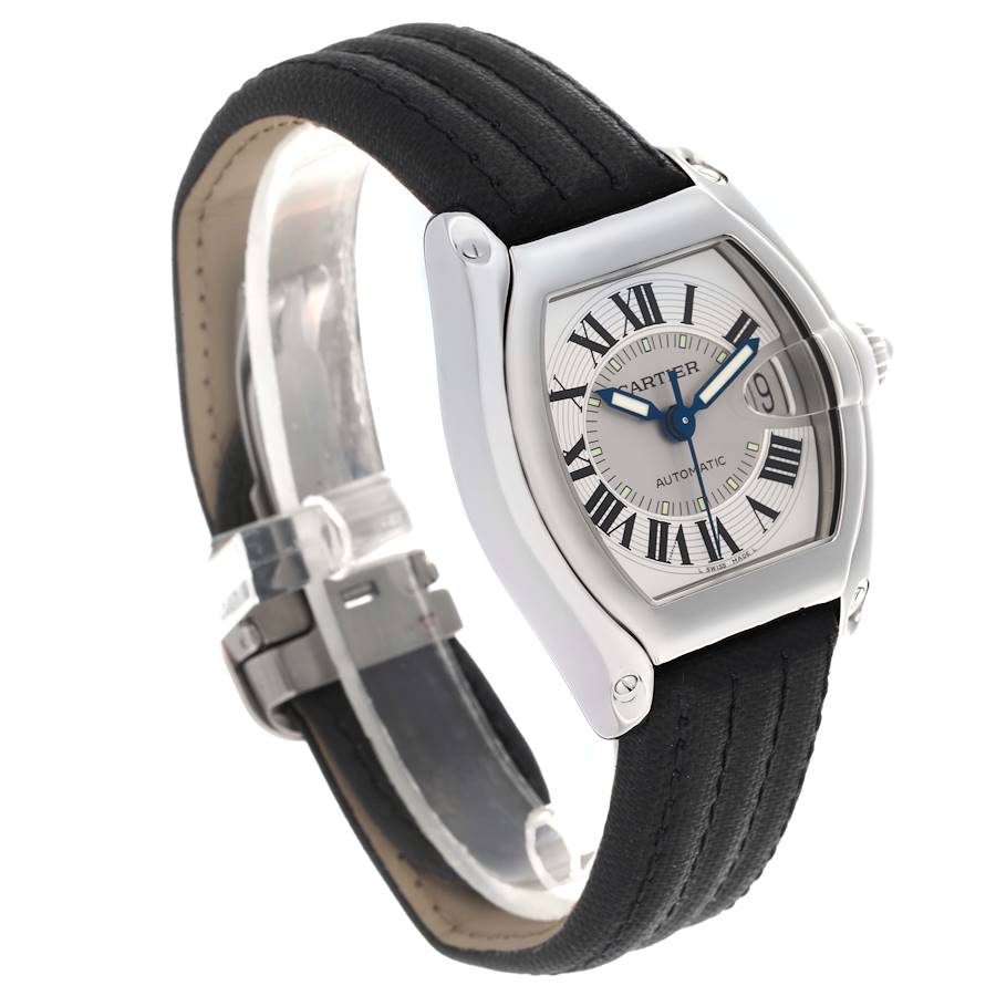 Rare Cartier Roadster Silver Dial Steel Mens Watch W62000V3 — image 3