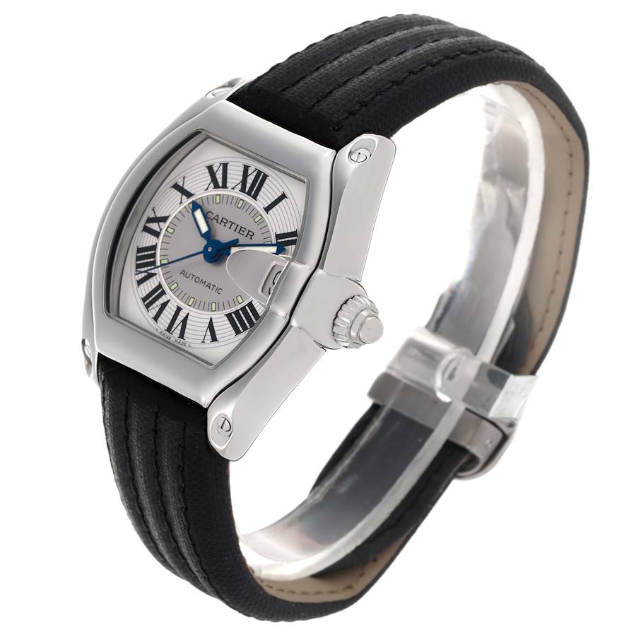 Rare Cartier Roadster Silver Dial Steel Mens Watch W62000V3 — image 4