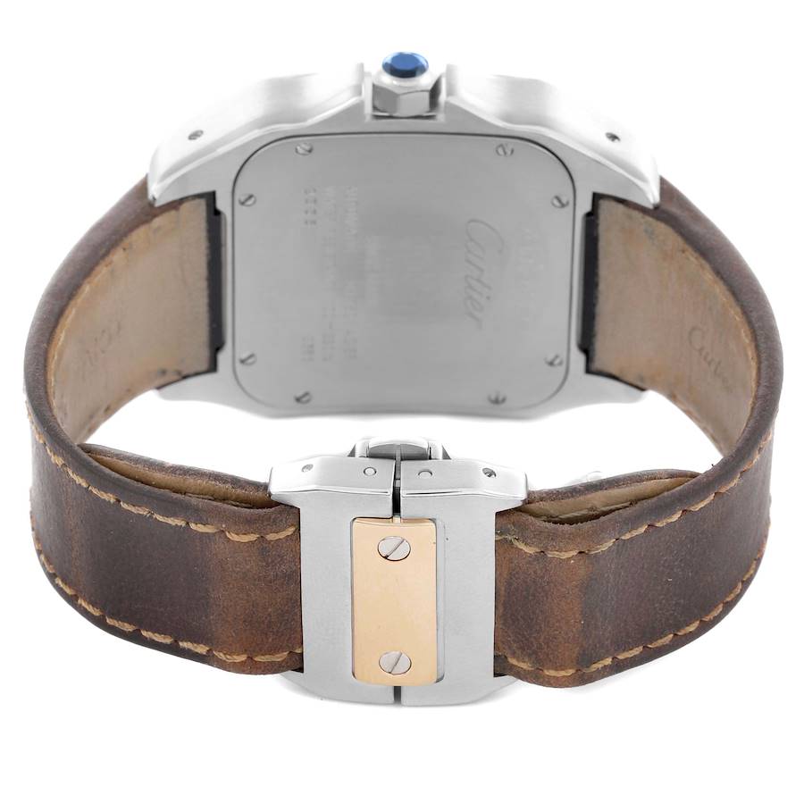 Factory-direct Cartier Santos 100 Steel Yellow Gold 38mm Mens Watch W20072X7 — image 7