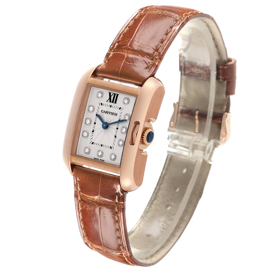 In-demand Cartier Tank Anglaise Small Rose Gold Diamond Ladies Watch WJTA0007 — image 4