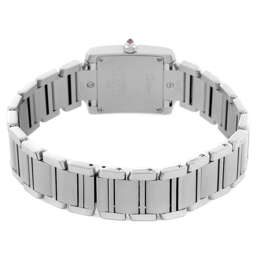 Appealing Cartier Tank Francaise Mother of Pearl Dial Steel Ladies Watch W51028Q3 — image 7