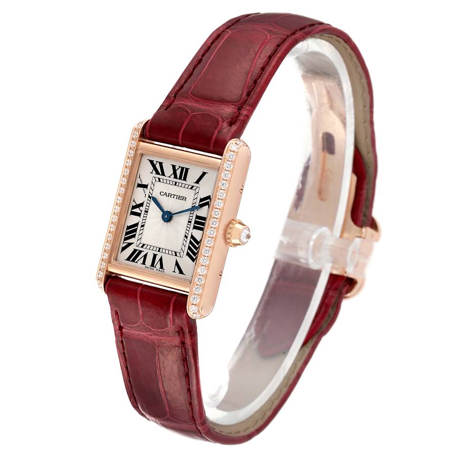 Understated Cartier Tank Louis Rose Gold Diamond Ladies Watch WJTA0010 — image 3