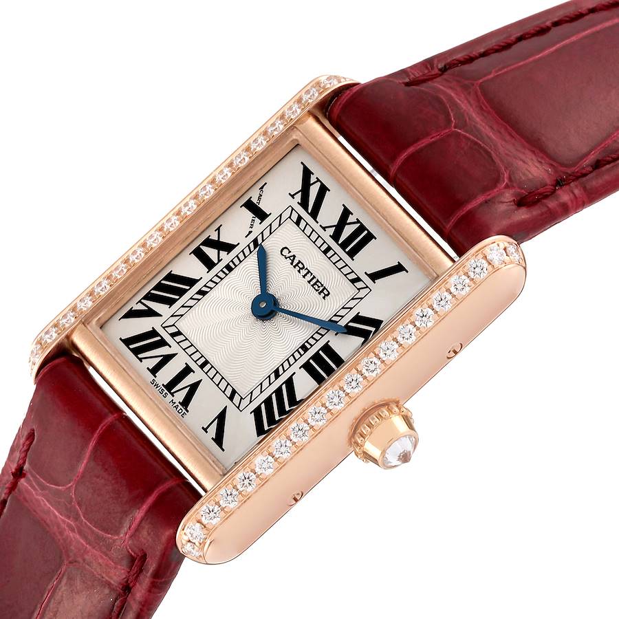 Understated Cartier Tank Louis Rose Gold Diamond Ladies Watch WJTA0010 — image 4