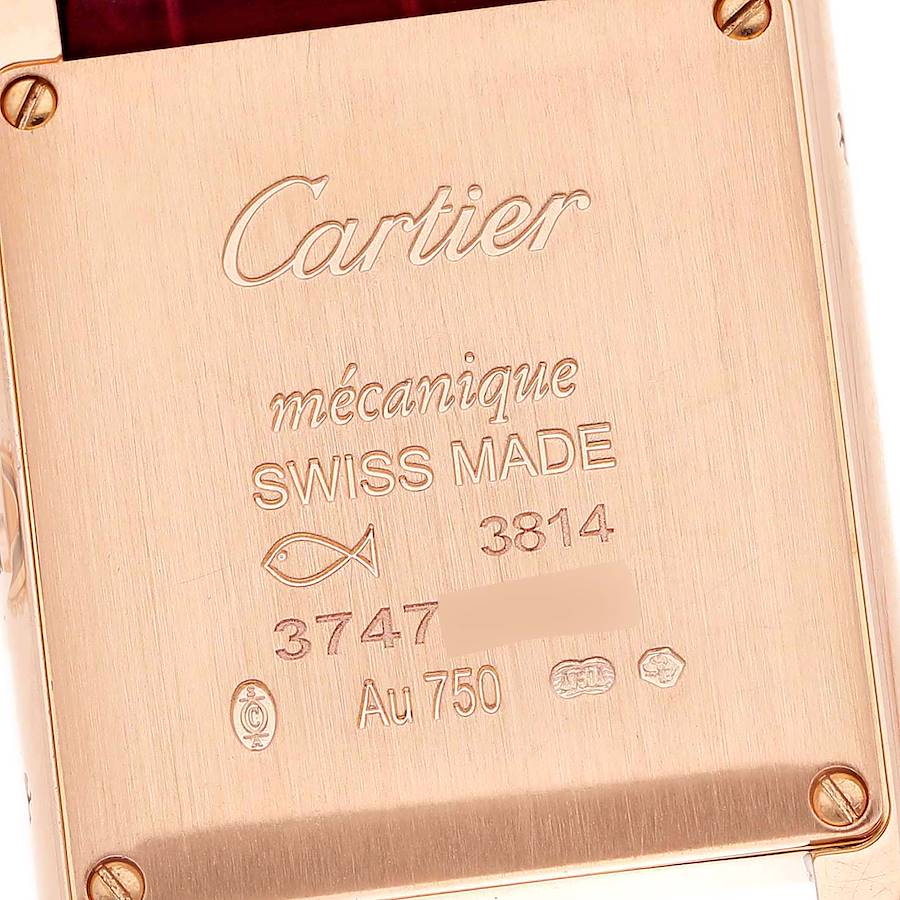 Understated Cartier Tank Louis Rose Gold Diamond Ladies Watch WJTA0010 — image 5