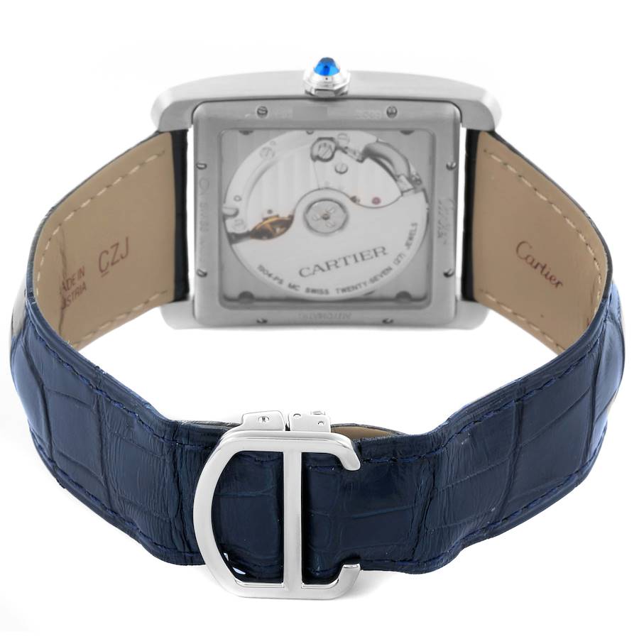 Value-packed Cartier Tank MC Blue Dial Automatic Steel Mens Watch WSTA0010 — image 7