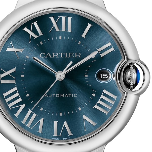 Precise Replica Cartier Ballon Bleu de Cartier Men Automatic Blue Stainless Steel Watch — image 5