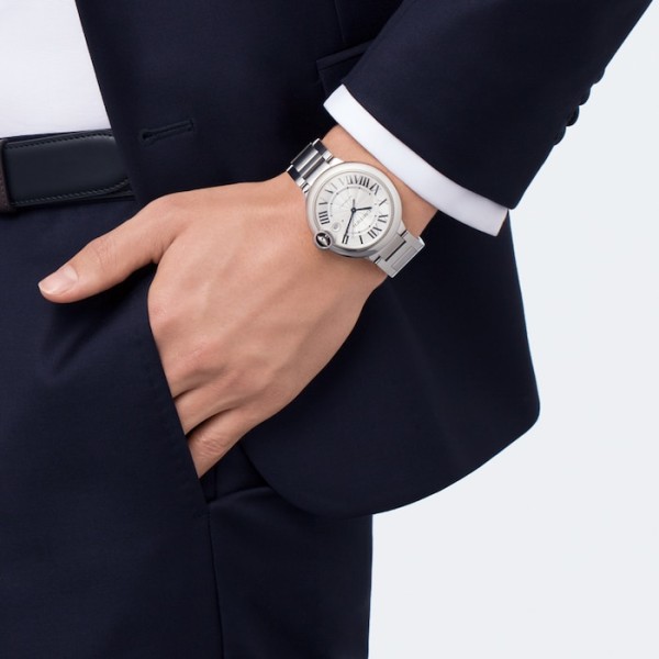 Gorgeous Replica Cartier Ballon Bleu de Cartier Men Automatic Silver Stainless Steel Watch — image 4