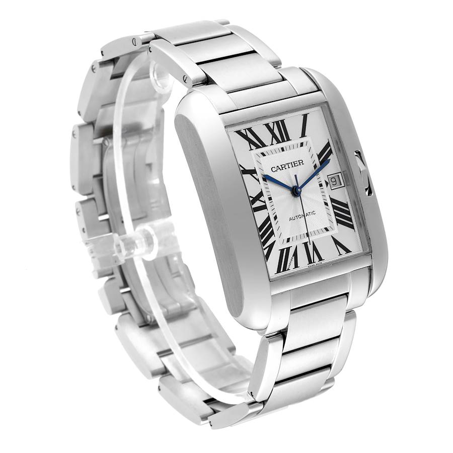 Exceptional Replica Cartier Tank Anglaise XL Steel Automatic Mens Watch W5310008 — image 3