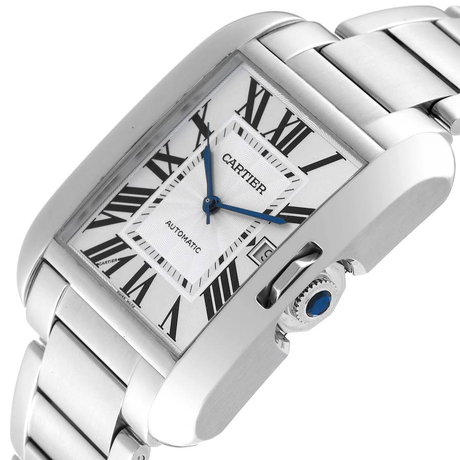 Exceptional Replica Cartier Tank Anglaise XL Steel Automatic Mens Watch W5310008 — image 5