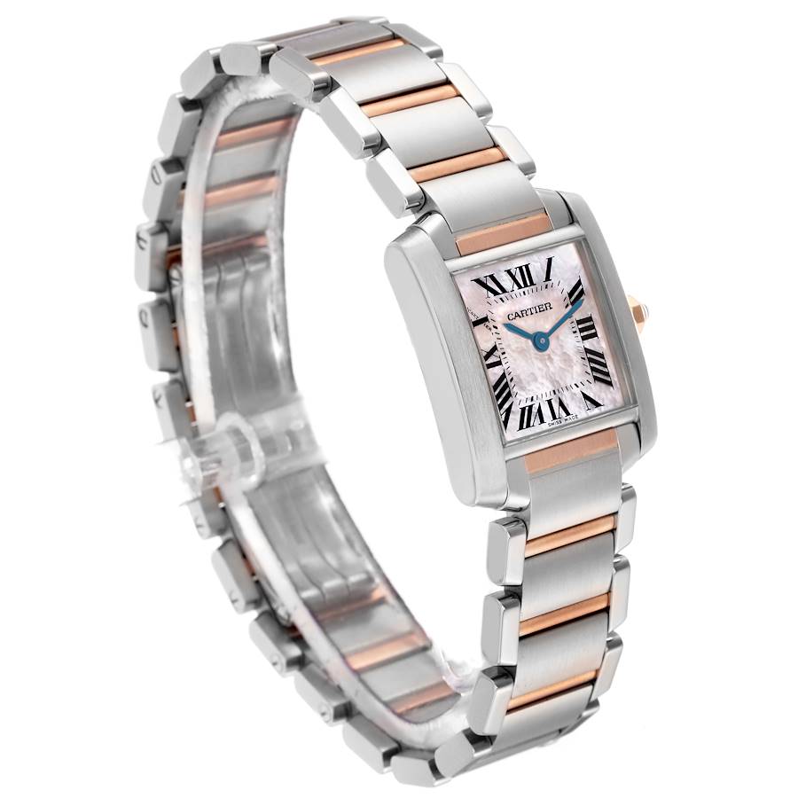 New Generation Replica Cartier Tank Francaise Steel Rose Gold MOP Dial Ladies Watch W51027Q4 — image 3