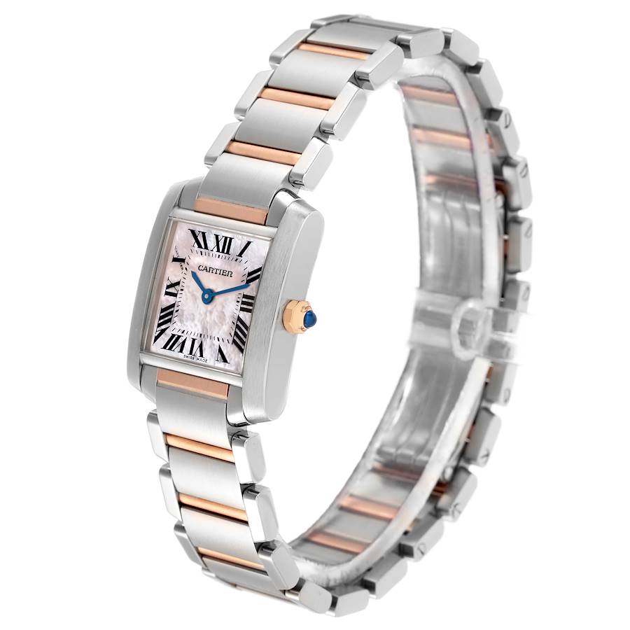 New Generation Replica Cartier Tank Francaise Steel Rose Gold MOP Dial Ladies Watch W51027Q4 — image 4