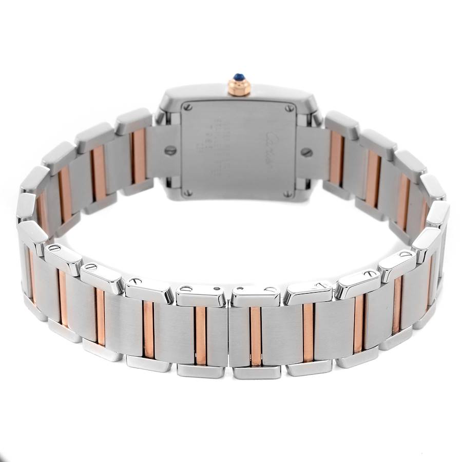 New Generation Replica Cartier Tank Francaise Steel Rose Gold MOP Dial Ladies Watch W51027Q4 — image 7