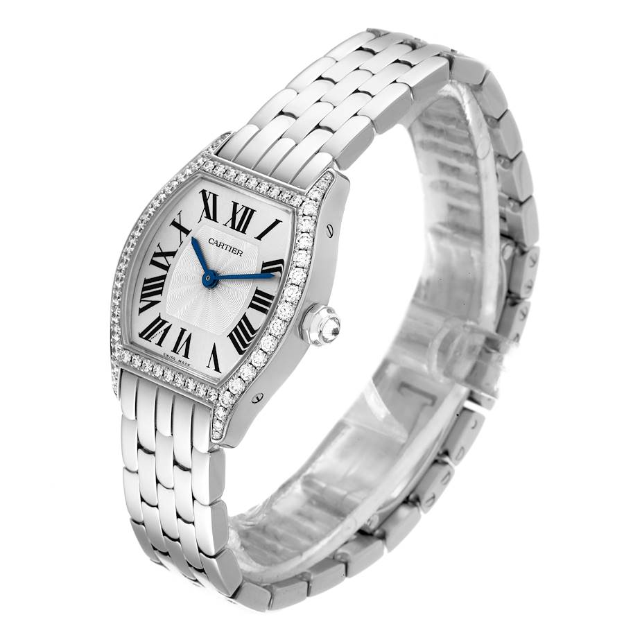 Accurate Replica Cartier Tortue White Gold Diamond Ladies Watch WA501011 — image 4