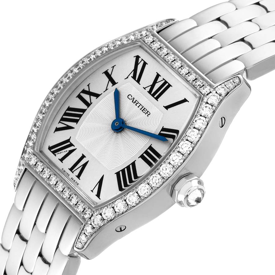 Accurate Replica Cartier Tortue White Gold Diamond Ladies Watch WA501011 — image 5