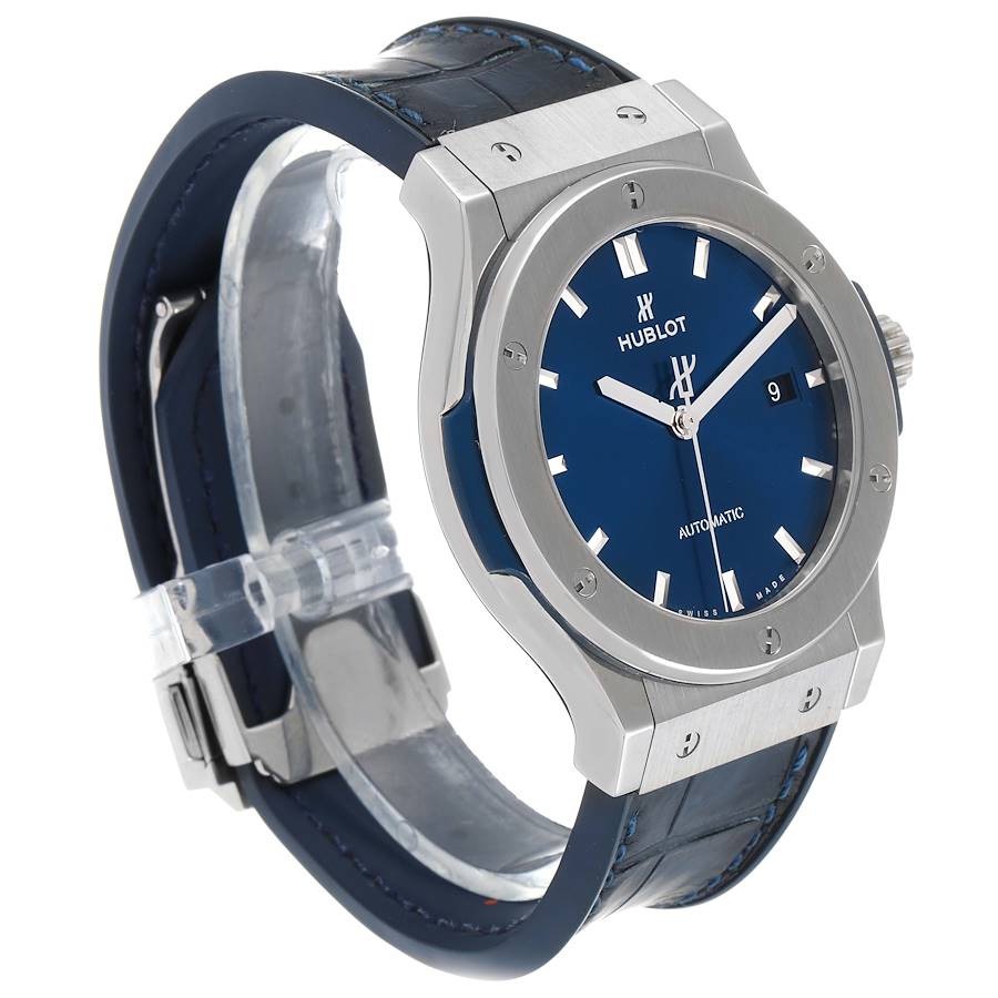 Outstanding Hublot Classic Fusion Titanium 42mm Blue Dial Mens Watch 542.NX.7170.LR — image 3