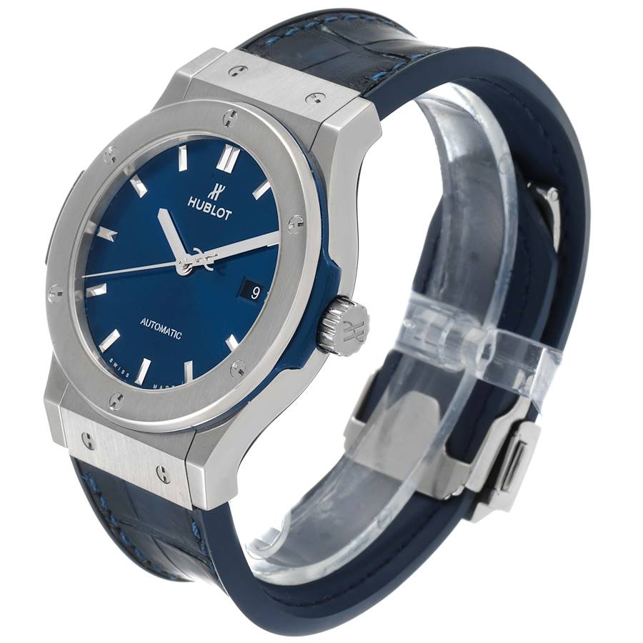 Outstanding Hublot Classic Fusion Titanium 42mm Blue Dial Mens Watch 542.NX.7170.LR — image 4