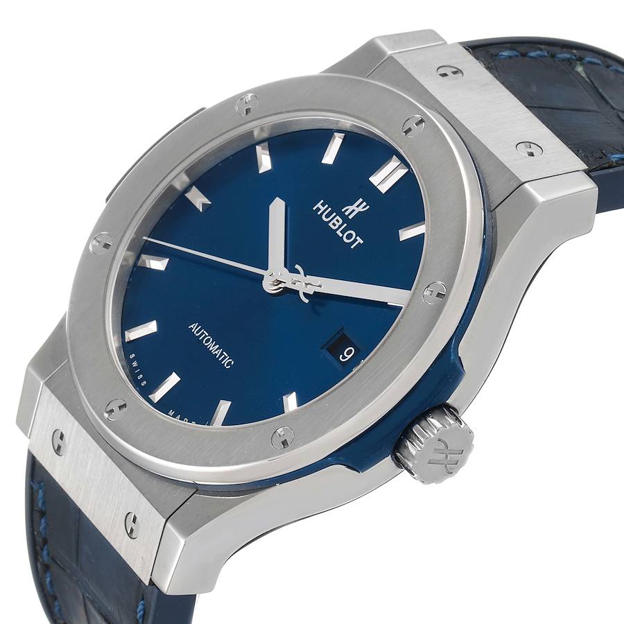 Outstanding Hublot Classic Fusion Titanium 42mm Blue Dial Mens Watch 542.NX.7170.LR — image 5