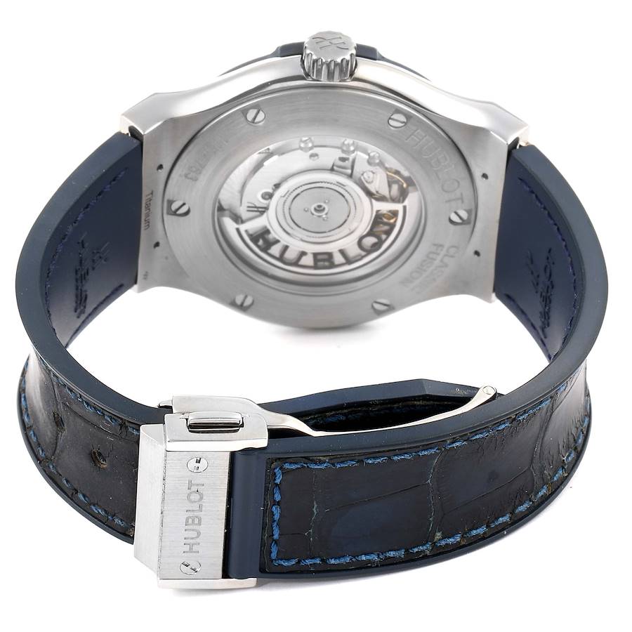 Outstanding Hublot Classic Fusion Titanium 42mm Blue Dial Mens Watch 542.NX.7170.LR — image 7