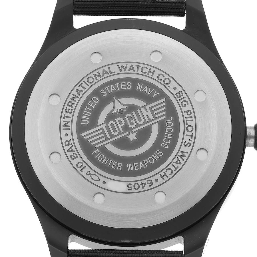Great IWC Big Pilot 43mm Top Gun Black Dial Automatic Mens Replica Watch IW329801 — image 6
