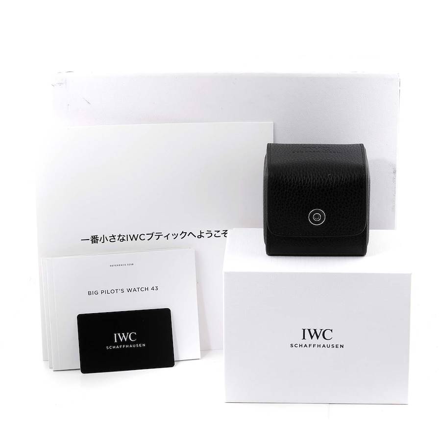 Great IWC Big Pilot 43mm Top Gun Black Dial Automatic Mens Replica Watch IW329801 — image 8