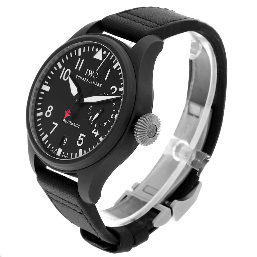 Stylish IWC Big Pilots Top Gun Black PVD Automatic Mens Replica Watch IW501901 — image 4