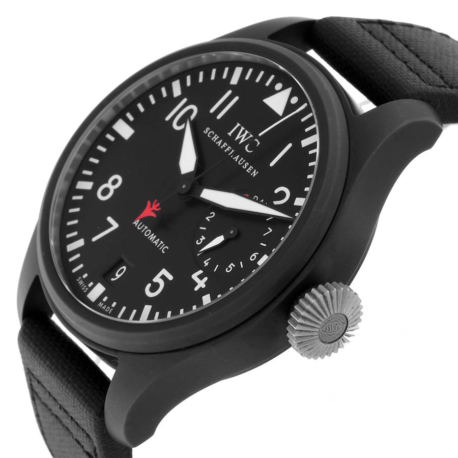 Stylish IWC Big Pilots Top Gun Black PVD Automatic Mens Replica Watch IW501901 — image 5