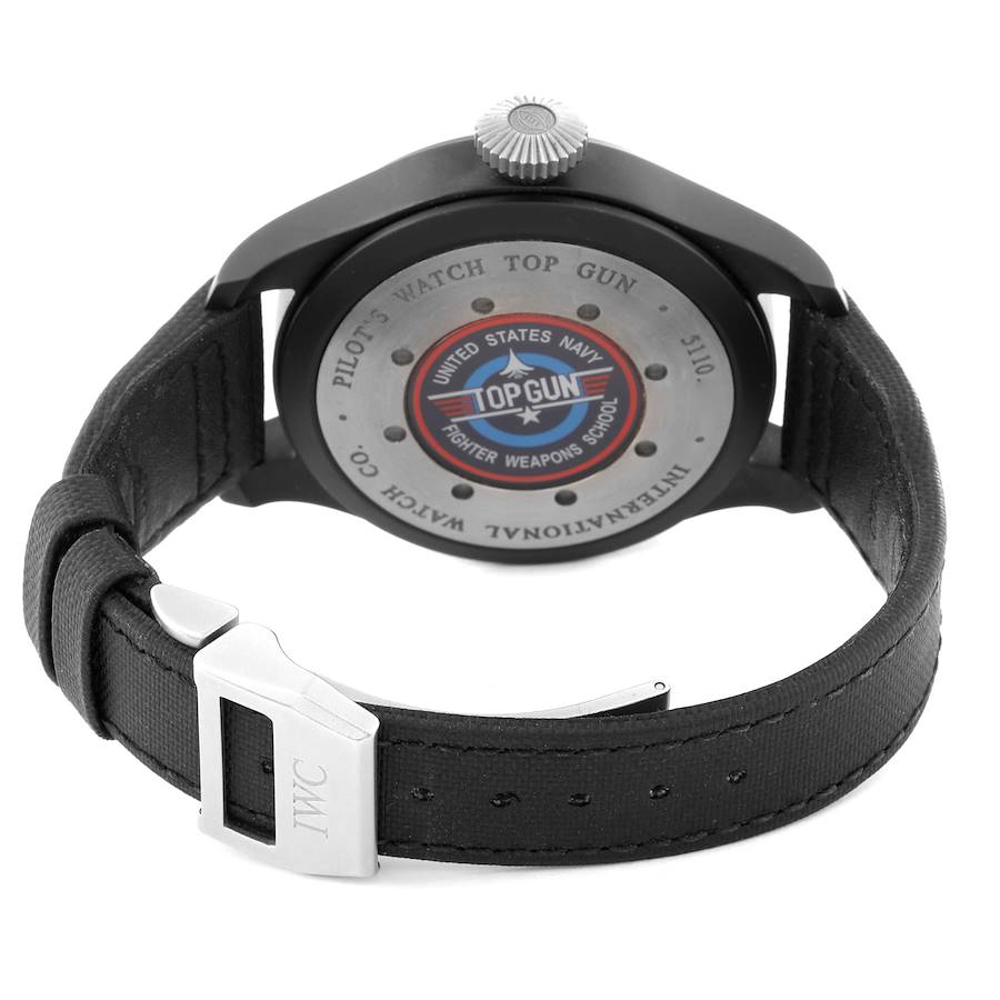 Stylish IWC Big Pilots Top Gun Black PVD Automatic Mens Replica Watch IW501901 — image 7