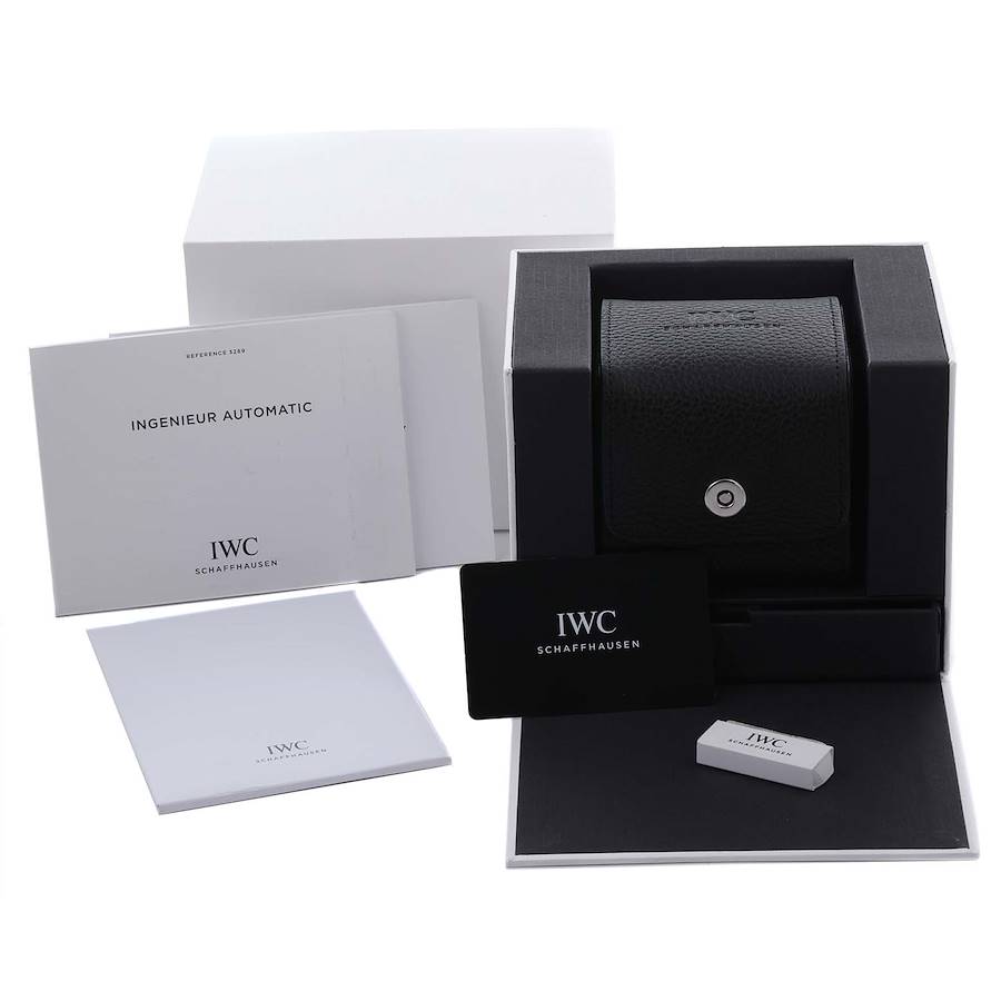Beguiling IWC Ingenieur 40 Black Dial Steel Mens Replica Watch IW328902 — image 8