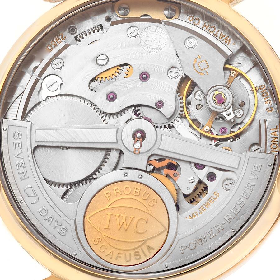 Rare Replica IWC Portugieser Automatic Rose Gold Silver Dial Mens Watch IW500701 — image 6