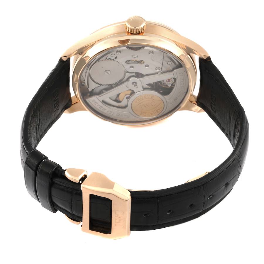 Rare Replica IWC Portugieser Automatic Rose Gold Silver Dial Mens Watch IW500701 — image 7