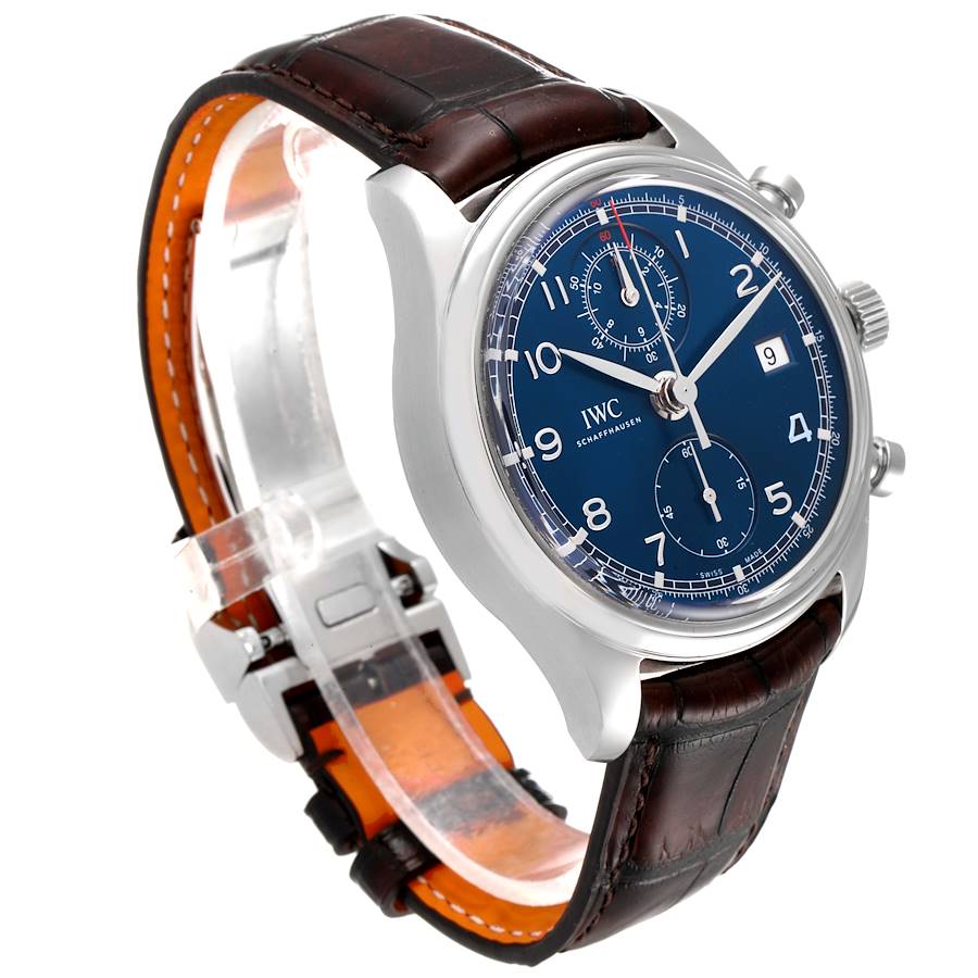 Fantastic Replica IWC Portuguese Classic Chronograph Laureus Sport For Good Foundation Steel Mens Watch IW390406 — image 3