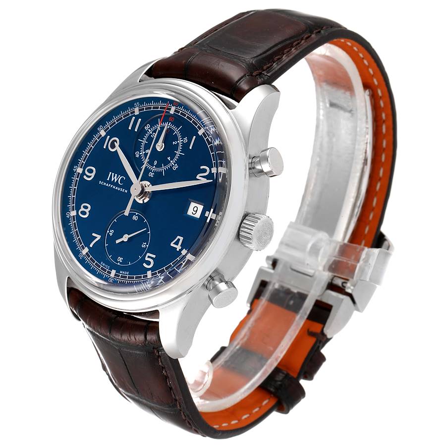 Fantastic Replica IWC Portuguese Classic Chronograph Laureus Sport For Good Foundation Steel Mens Watch IW390406 — image 4