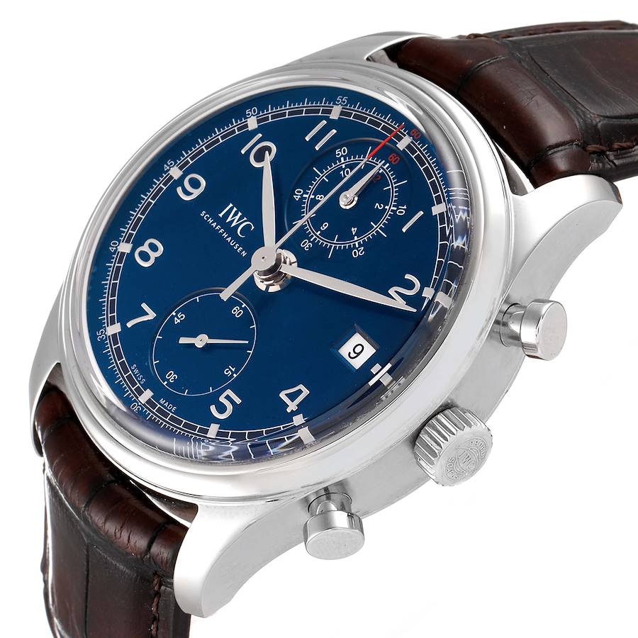 Fantastic Replica IWC Portuguese Classic Chronograph Laureus Sport For Good Foundation Steel Mens Watch IW390406 — image 5