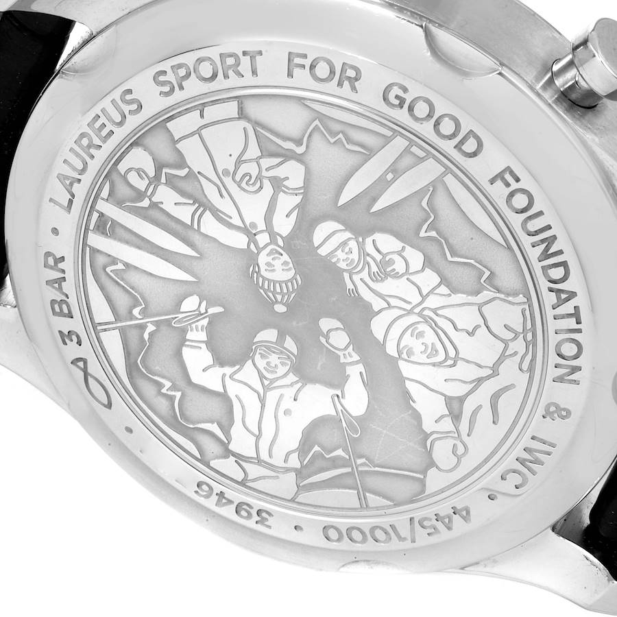 Fantastic Replica IWC Portuguese Classic Chronograph Laureus Sport For Good Foundation Steel Mens Watch IW390406 — image 6