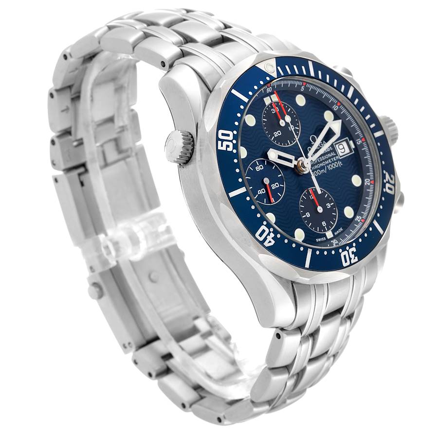 Prestige Omega Seamaster Blue Dial Chronograph Steel Mens Watch 2599.80.00 — image 3