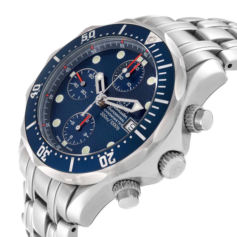 Prestige Omega Seamaster Blue Dial Chronograph Steel Mens Watch 2599.80.00 — image 5
