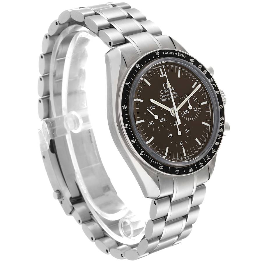 Personalized Omega Speedmaster Brown Dial Steel Mens Moon Watch 311.30.42.30.13.001 — image 3